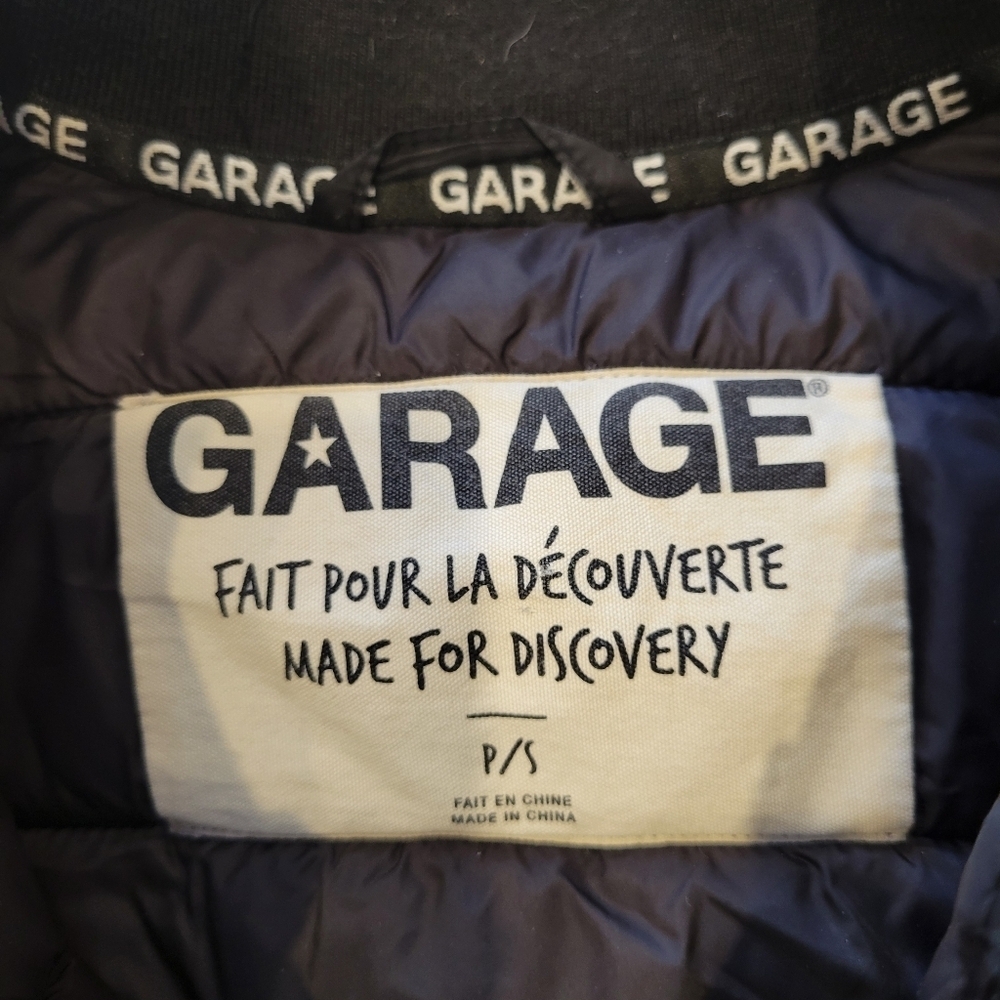 Garage Womans Cropped Puffy Jacket PS Black - Picture 8 of 9
